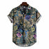 Men's Printing Long Sleeve Lapel Shirt