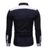 Color Matching And Striped Casual Men's Long-sleeved Shirt