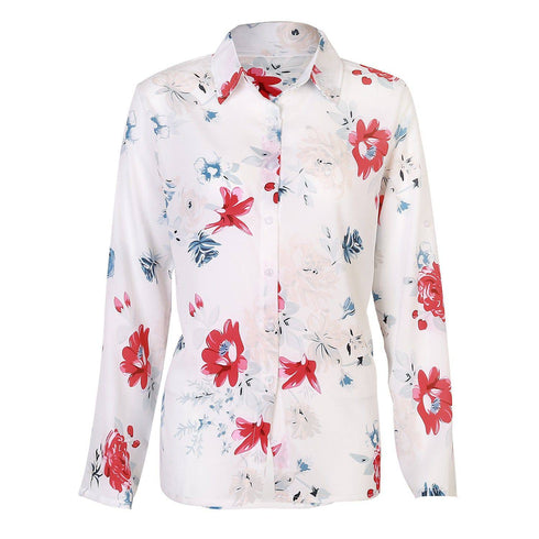 Women's Printed All Match Slim Shirt