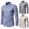 Men's Business Plaid Casual Long-sleeved Shirt