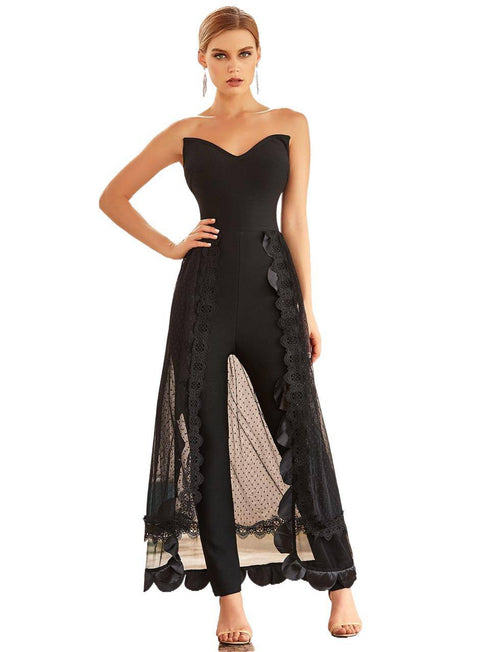 Fashion Women's Sexy Black Jumpsuit