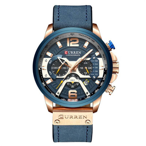 CURREN Casual Sport Watch Blue Watch For Men