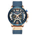 CURREN Casual Sport Watch Blue Watch For Men