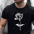 Men's Fashion Brand Rose Print T Shirt