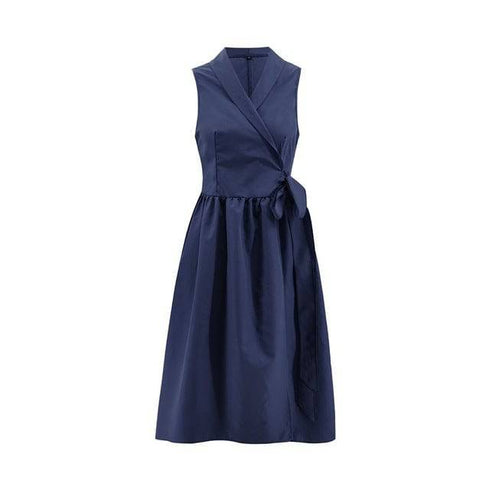 Women's Casual Sleeveless Belt Dress