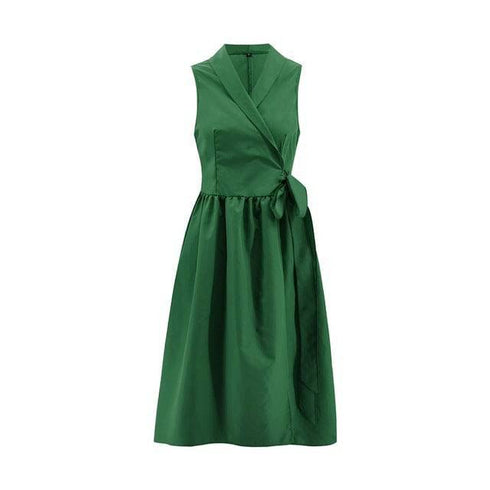 Women's Casual Sleeveless Belt Dress