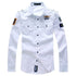 Fashion Embroidery Military Casual Long-Sleeved Shirt