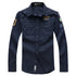 Fashion Embroidery Military Casual Long-Sleeved Shirt