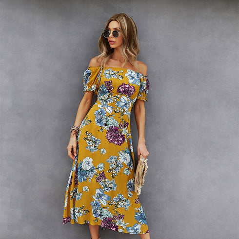 Elegant Dress With One-shoulder Temperament