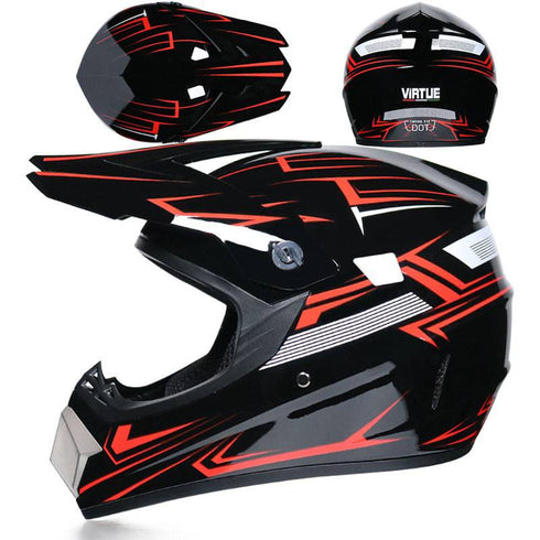 Small Off-road Helmet Racing Lightweight Mountain Full Face Helmet With Goggles