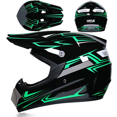 Small Off-road Helmet Racing Lightweight Mountain Full Face Helmet With Goggles
