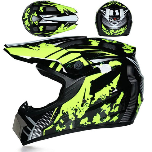 Small Off-road Helmet Racing Lightweight Mountain Full Face Helmet With Goggles