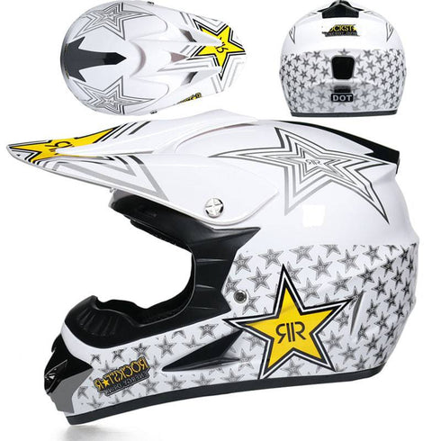 Small Off-road Helmet Racing Lightweight Mountain Full Face Helmet With Goggles