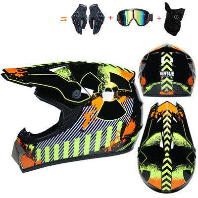 Small Off-road Helmet Racing Lightweight Mountain Full Face Helmet With Goggles