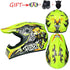 Small Off-road Helmet Racing Lightweight Mountain Full Face Helmet With Goggles