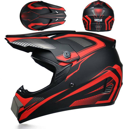 Small Off-road Helmet Racing Lightweight Mountain Full Face Helmet With Goggles