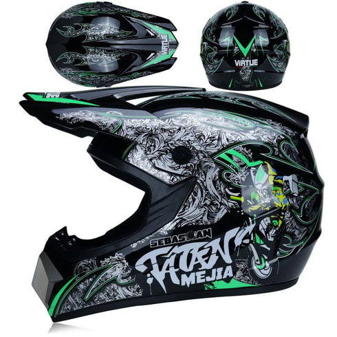 Small Off-road Helmet Racing Lightweight Mountain Full Face Helmet With Goggles