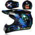Small Off-road Helmet Racing Lightweight Mountain Full Face Helmet With Goggles