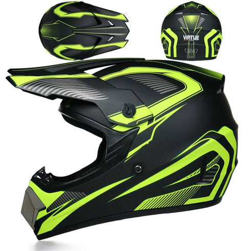 Small Off-road Helmet Racing Lightweight Mountain Full Face Helmet With Goggles