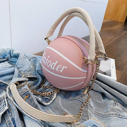 Basketball Shape Handbag Chain Shoulder