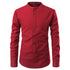 Men's Shirts Korean Men Slim Long Sleeve Dress Shirt