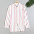 Printed wide lapel button cardigan long sleeve casual shirt