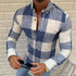 Men's Shirt Lapel Button Long Sleeve EsaModa