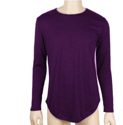 Men's T-shirt Top Solid Long Sleeve