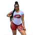 Women's Casual short sleeve Top & Pant