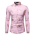 Men's bronzing long-sleeved shirt