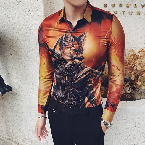 Men's Printed Casual Shirt