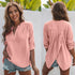 Women's V-neck Long Sleeve Solid Color