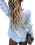 Elegant women button blouse shirt