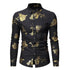 Men's bronzing long-sleeved shirt