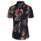 Men's Ethnic Style Floral Casual Men's Short Shirt