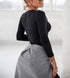 Solid Color Long Sleeve V-neck Slim Knit