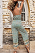 Bohemian Spaghetti Strap Low Back Jumpsuit - EsaModa