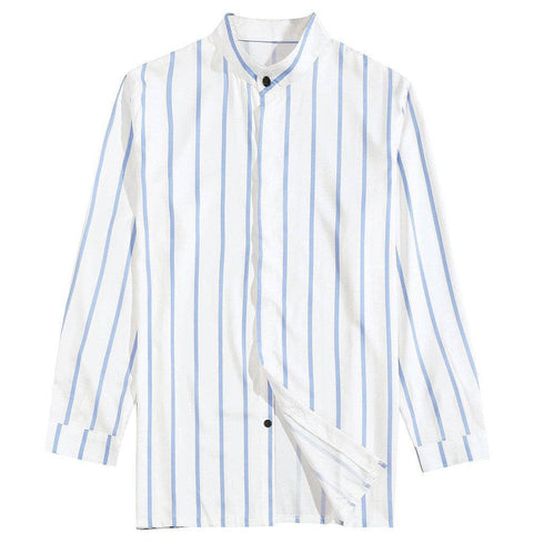 Printed wide lapel button cardigan long sleeve casual shirt