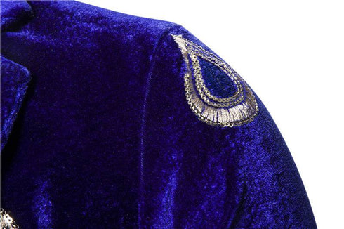 Blazer Embroidery Velvet men's jacket
