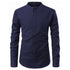 Men's Shirts Korean Men Slim Long Sleeve Dress Shirt