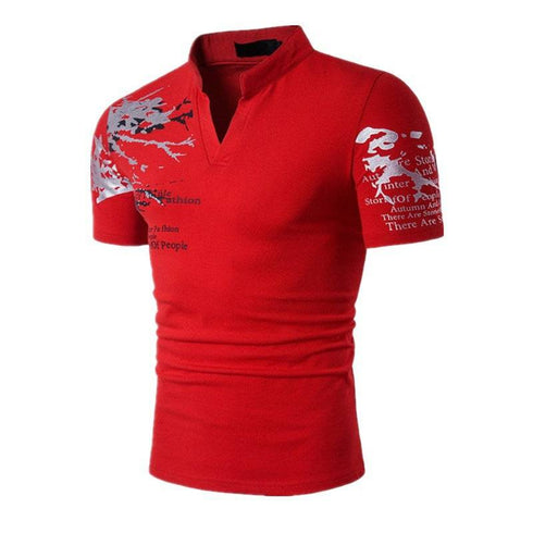 Men's Casual T-shirt Thin Hedging V-neck Slim EsaModa®