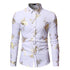 Men's bronzing long-sleeved shirt