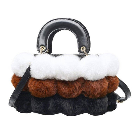 Shoulder Plush Handbags Winter