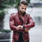 American fashion slim leather Men's jacket