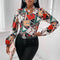 Women's Early Spring Temperament Commuter Red Chiffon Top
