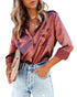 Solid Color Long-sleeved Temperament Women's Shirt