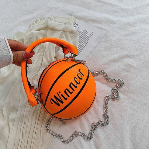 Basketball Shape Handbag Chain Shoulder