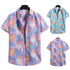 Spring And Summer Men's Beach Flower Hawaiian Shirt