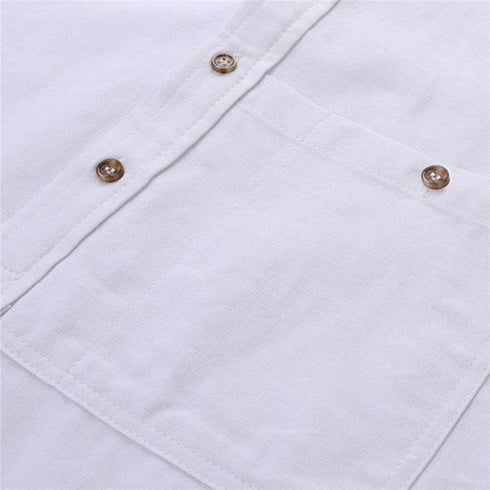 Men's Shirts Korean Men Slim Long Sleeve Dress Shirt