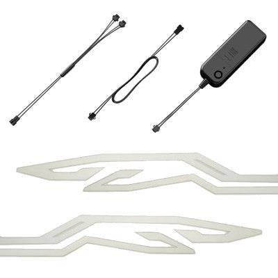 Motorcycle Helmet EL Cold Light Helmet Light Strip Night Signal Luminous Modified Strip Helmet Sticker